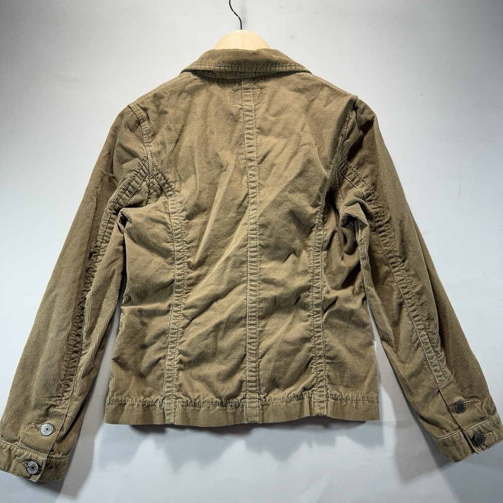 Corduroy Jacket Banana Republic Women's 8 Khaki Brown Cowboy - Picture 13 of 13